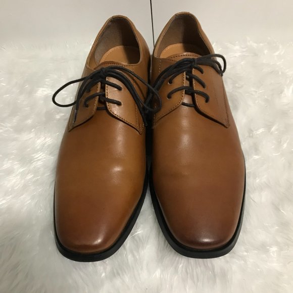 Steve Madden Caden Brown Men\'s Leather Dress Oxfords, Wood, Size 10M SKU 225729 main image 7